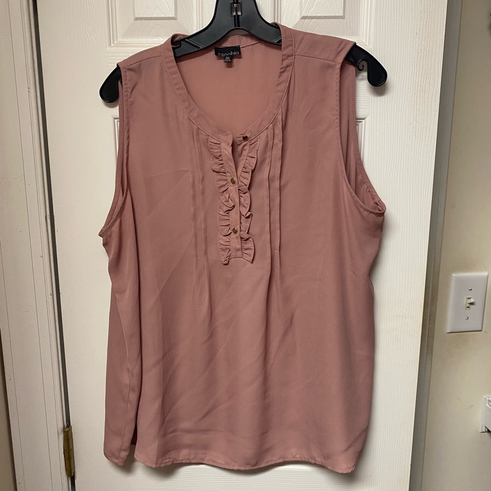 Zenobia Mauve Sleeveless Blouse
